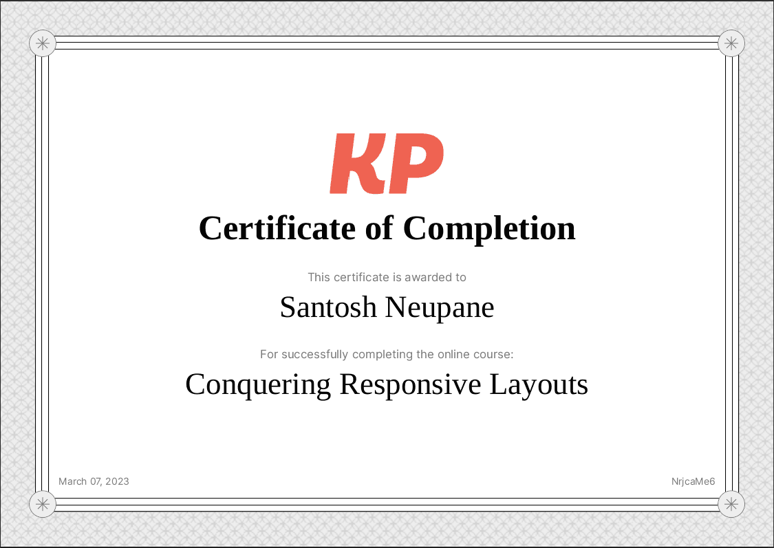 certificate image